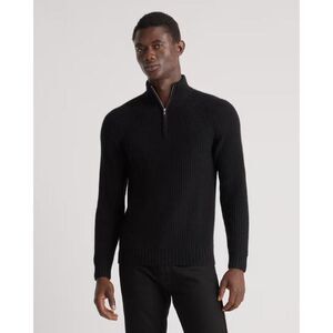 Quince Black Men's Sweater. Cashmere